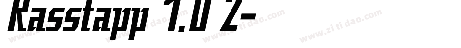 Rasstapp 1.0 2字体转换